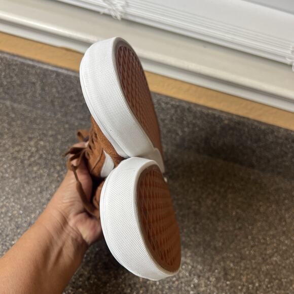 Vans Scotchguard Classic Mens 8.5 Rust Suede Skate Sneaker Shoes Lace Up Low Top - Picture 7 of 11